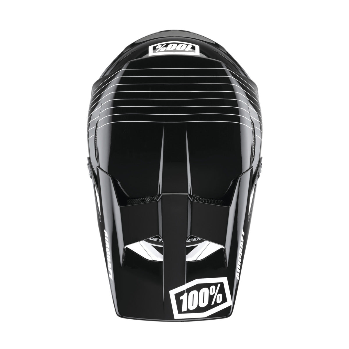 100% AIRCRAFT COMPOSITE Casco MTB Nero/Bianco