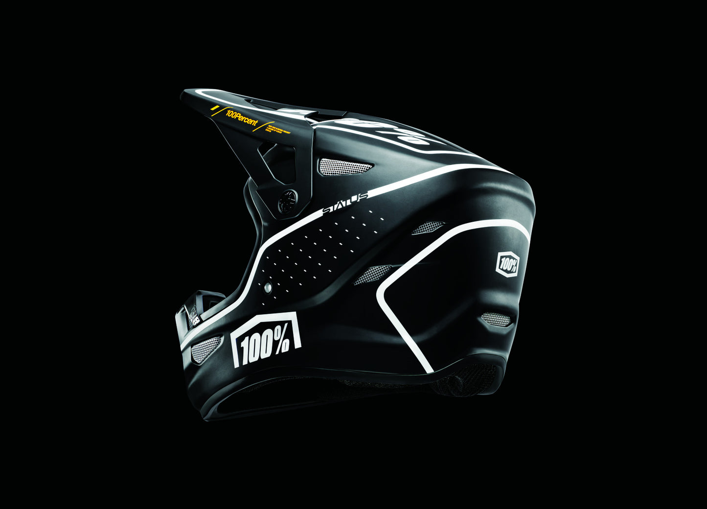 100% STATUS Casco MTB Nero