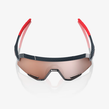 Occhiali 100% SLENDALE Noir Carbon Hiper Mirror Argent