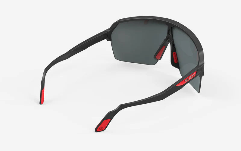 RUDY PROJECT SPINSHIELD AIR Occhiali neri opachi RP Optics Lenti rosse multilaser