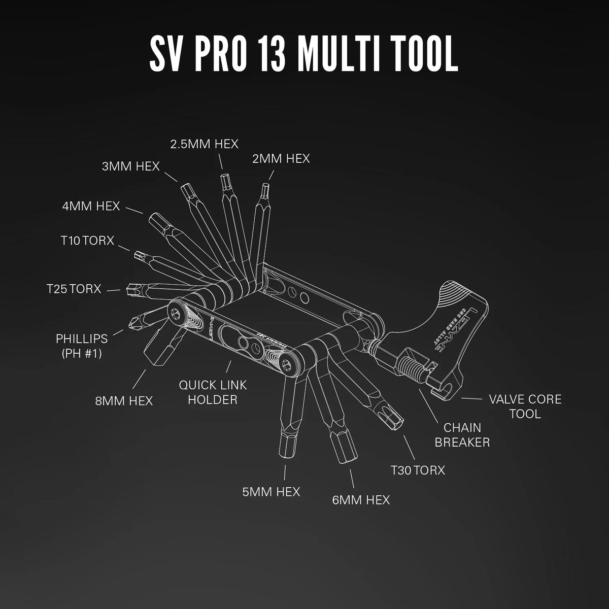 Multitool LEZYNE SV PRO 13 Argento