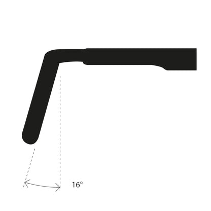 Manubrio Gravel DEDA SUPERZERO CARBONIO UD POB Finish Flare 16°