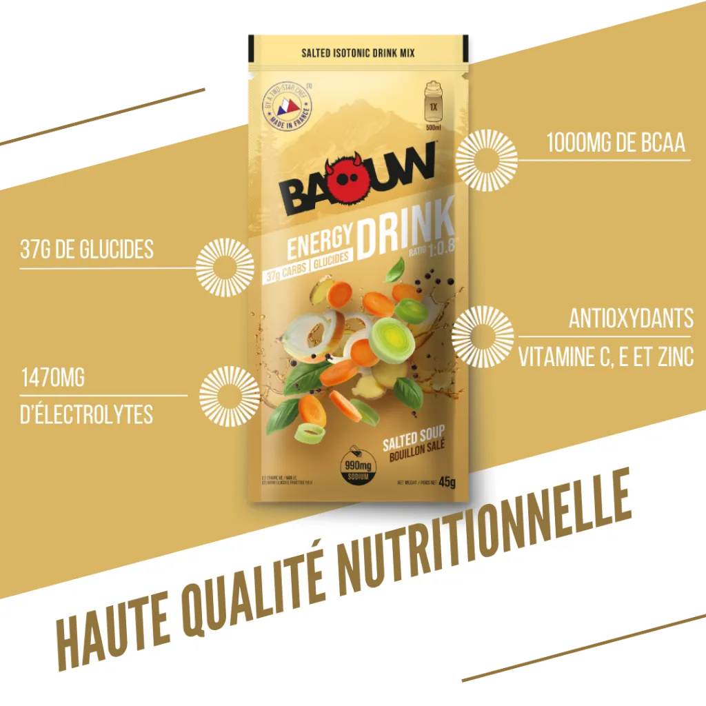Bustina di bevanda BAOUW ISOTONIC al gusto brodo salato - immagine 2