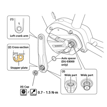 Pedivelle SHIMANO DEORE XT FC-M8050 HOLLOWTECH