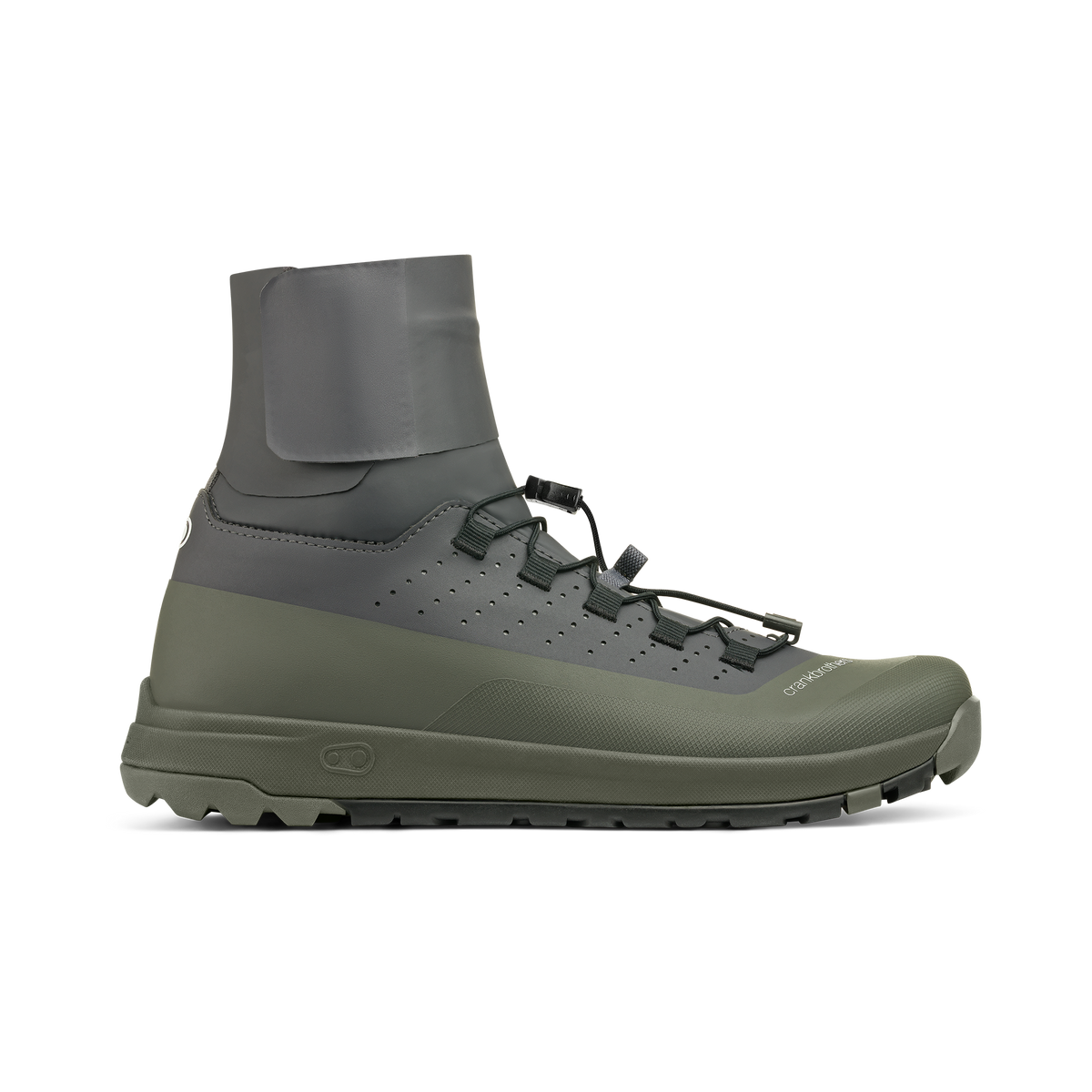 Scarpe MTB CRANKBROTHERS STAMP TRAIL SPEEDLACE SEAL grigio/verde - lato esterno