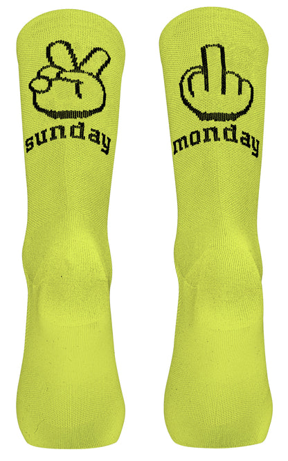 Calze NORTHWAVE SUNDAY MONDAY Giallo Fluo