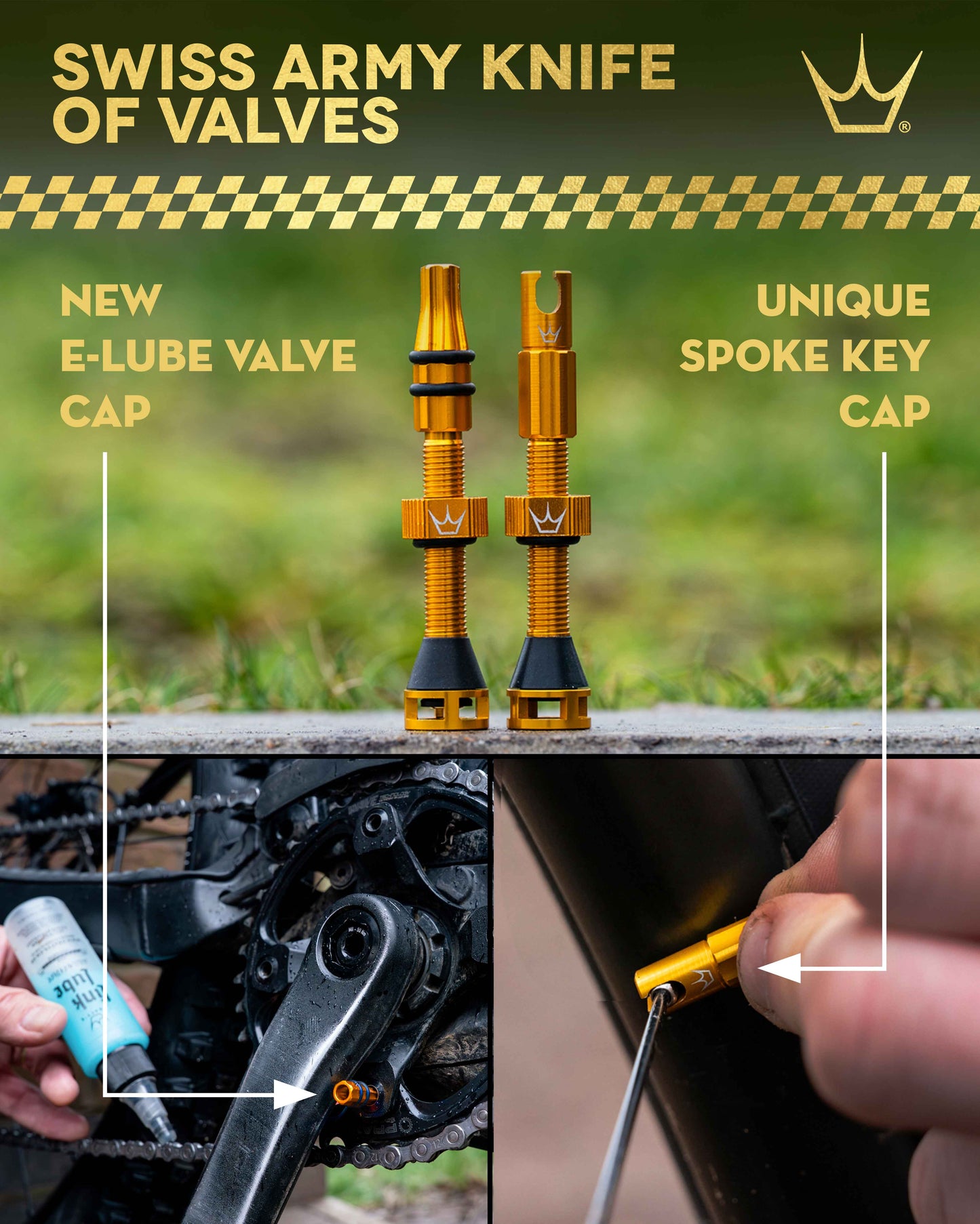 Valvole tubeless PEATY'S HOLESHOT FAST FLOW 60 mm (x2) Blu