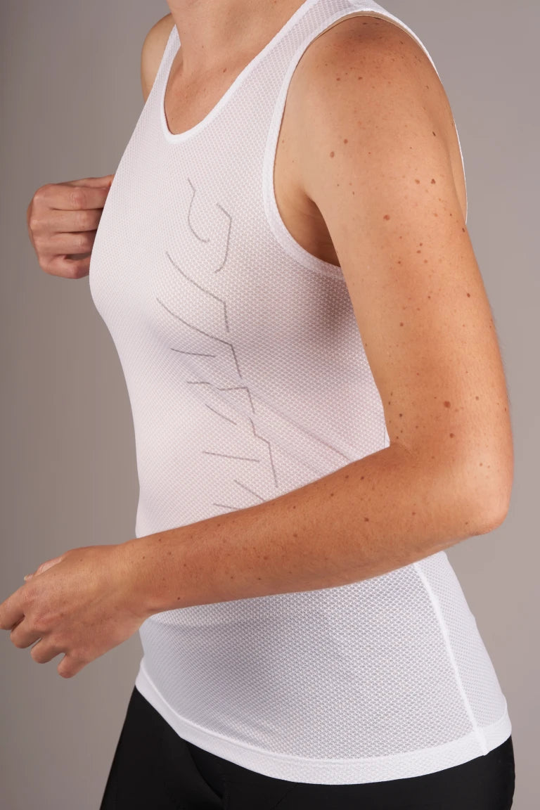 Intimo donna MAVIC HOT RIDE +SL senza maniche Bianco