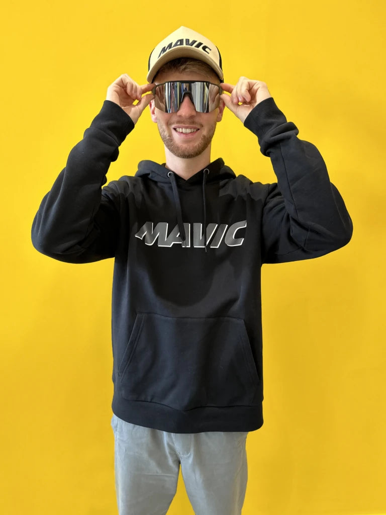 MAVIC CORPORATE LOGO Felpa con cappuccio nero