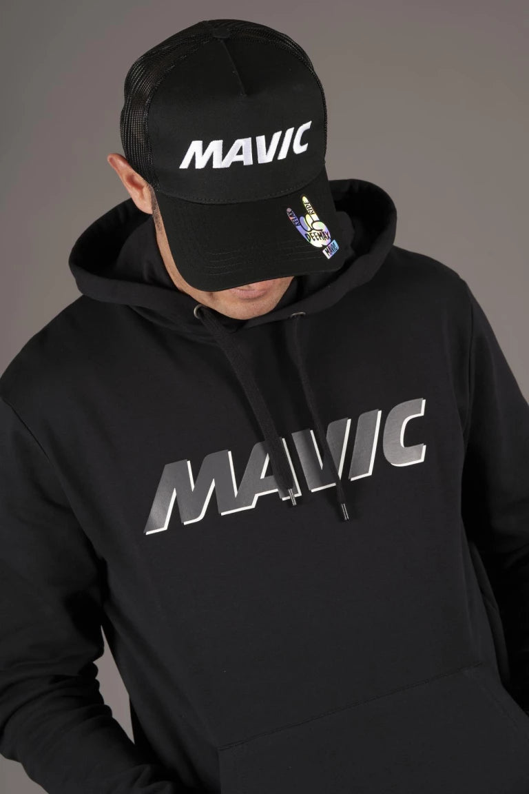 MAVIC CORPORATE LOGO Felpa con cappuccio nero