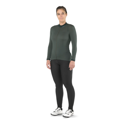 Maglia MAVIC AKSIUM Maniche Lunghe Donna Verde