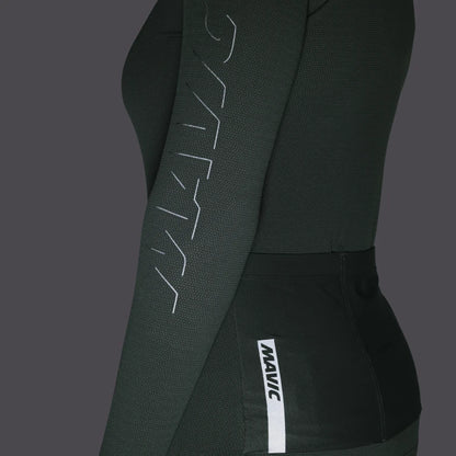 Maglia MAVIC AKSIUM Maniche Lunghe Donna Verde