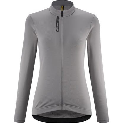 Maglia MAVIC AKSIUM THERMO Donna Maniche Lunghe Grigio