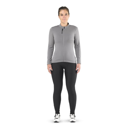 Maglia MAVIC AKSIUM THERMO Donna Maniche Lunghe Grigio