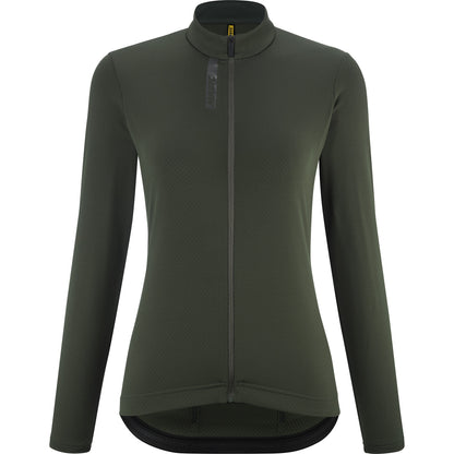 Maglia MAVIC AKSIUM THERMO Donna Maniche Lunghe Verde