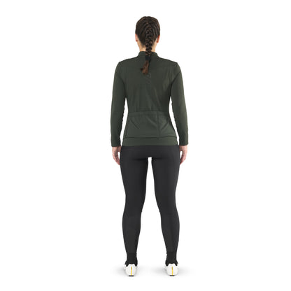 Maglia MAVIC AKSIUM THERMO Donna Maniche Lunghe Verde