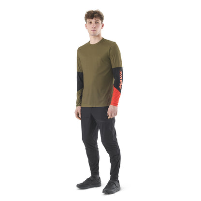 Maillot MAVIC DEEMAX ENDURO PRO Maniche Lunghe Kaki