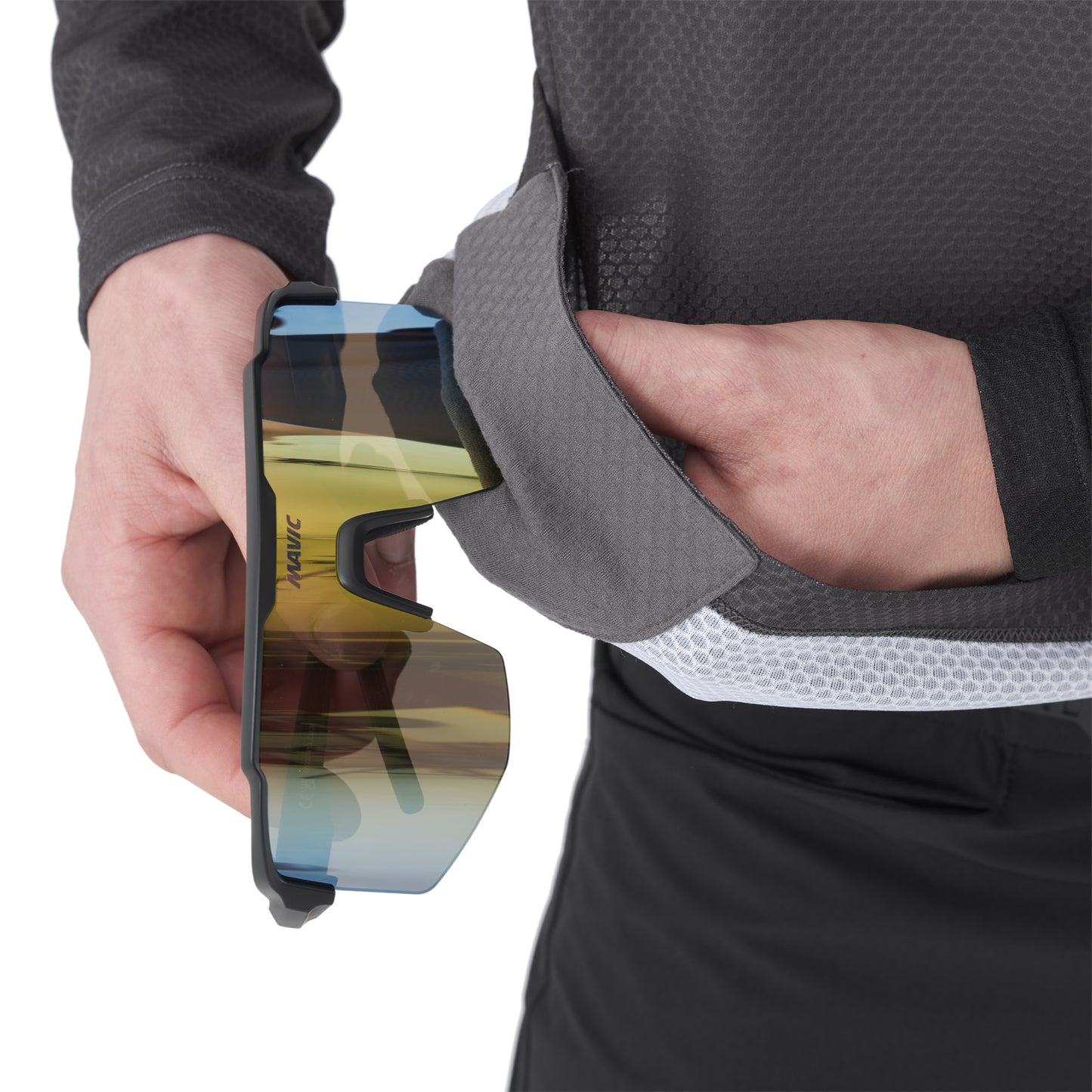 MAVIC DEEMAX ENDURO Maglia a maniche lunghe Marrone/Beige