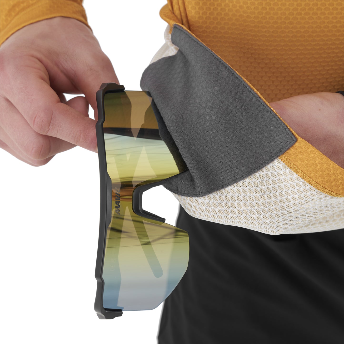 MAVIC DEEMAX ENDURO Maglia a maniche lunghe nero/marrone