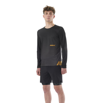 Maillot MAVIC CROSSTRAIL Maniche Lunghe Nero
