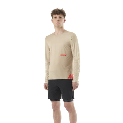 Maglia MAVIC CROSSTRAIL Maniche Lunghe Beige