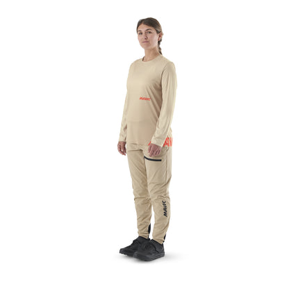 Maglia MAVIC CROSSTRAIL Maniche Lunghe Beige
