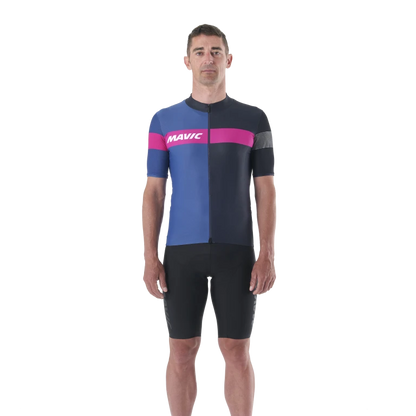 Maillot MAVIC KSYRIUM PRO Maniche Corte Blu