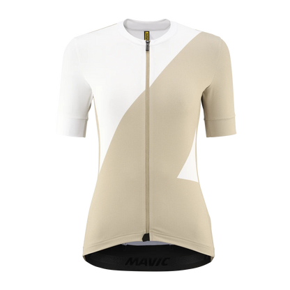 Maglia MAVIC AKSIUM GRAPHIC Maniche Corte Donna Beige