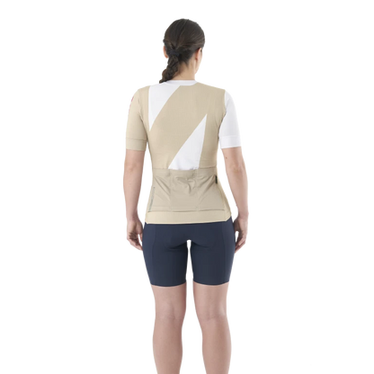 Maglia MAVIC AKSIUM GRAPHIC Maniche Corte Donna Beige