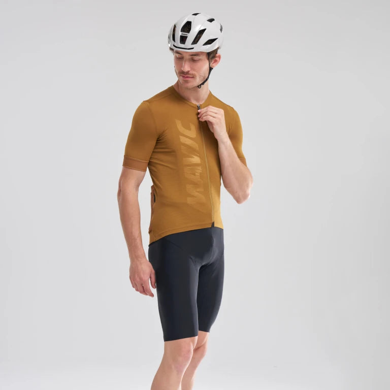 MAVIC AKSIUM Maglia a maniche corte marrone
