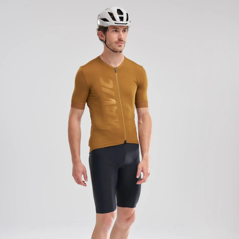 MAVIC AKSIUM Maglia a maniche corte marrone