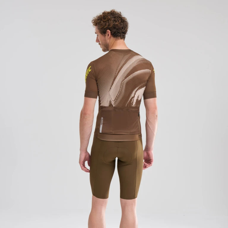 MAVIC AKSIUM GRAPHIC Maglia a maniche corte Beige/Marrone