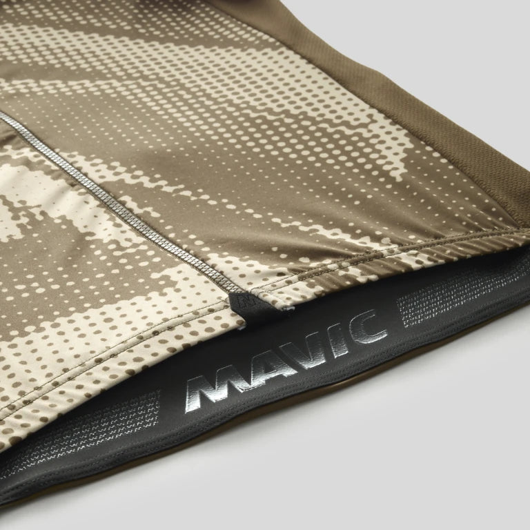 MAVIC AKSIUM GRAPHIC Maglia a maniche corte Beige/Marrone