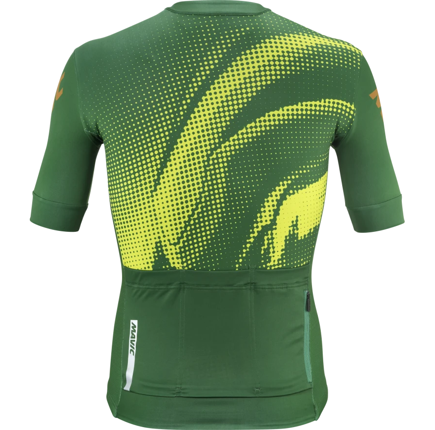 MAVIC AKSIUM GRAPHIC Maglia a maniche corte verde/giallo