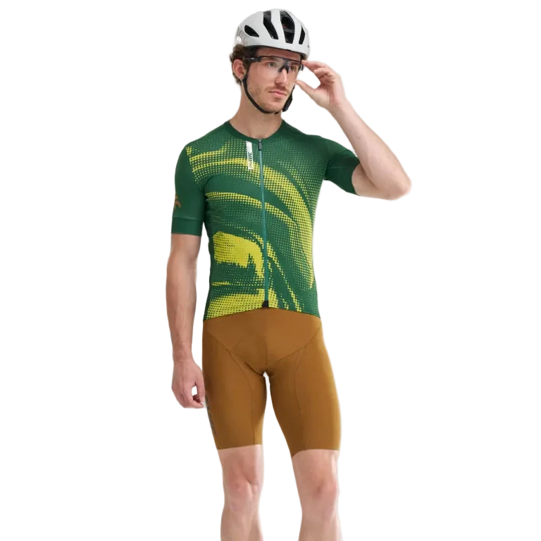 MAVIC AKSIUM GRAPHIC Maglia a maniche corte verde/giallo