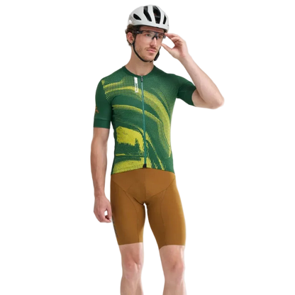 Maglia MAVIC AKSIUM GRAPHIC Maniche Corte Verde/Giallo