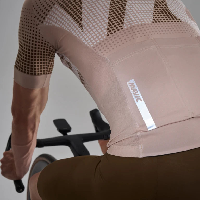 MAVIC AKSIUM GRAPHIC Maglia a maniche corte Beige