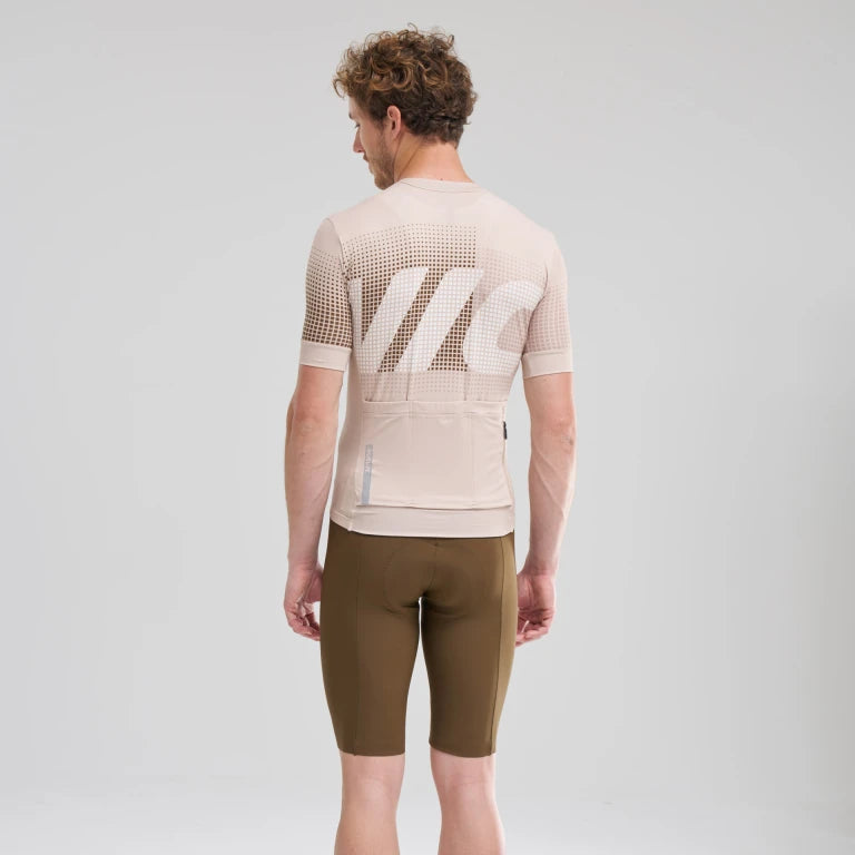 MAVIC AKSIUM GRAPHIC Maglia a maniche corte Beige