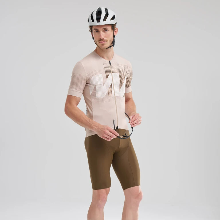 MAVIC AKSIUM GRAPHIC Maglia a maniche corte Beige