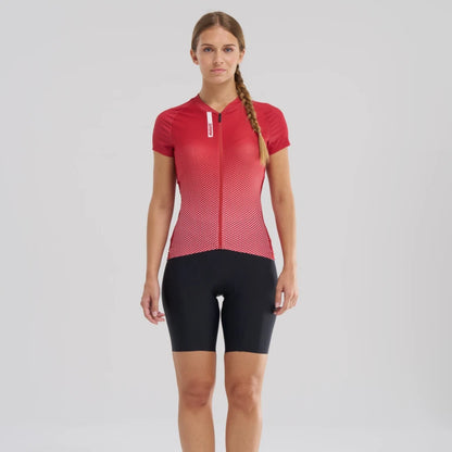 Maglia MAVIC AKSIUM Maniche Corte Donna Rosso