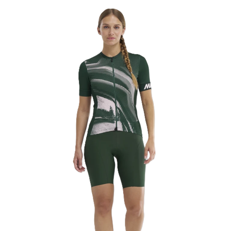 MAVIC AKSIUM GRAPHIC Maglia da donna a manica corta Khaki/ Rosa