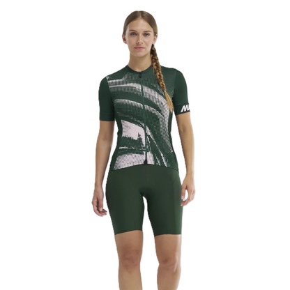 Maillot MAVIC AKSIUM GRAPHIC Maniche Corte Donna Kaki/Rosa