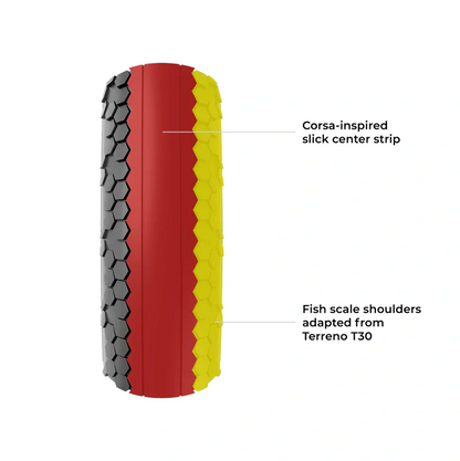 Pneumatico VITTORIA TERRENO T10 HARDPACK Gravel Sport 700c Tubetype Nero