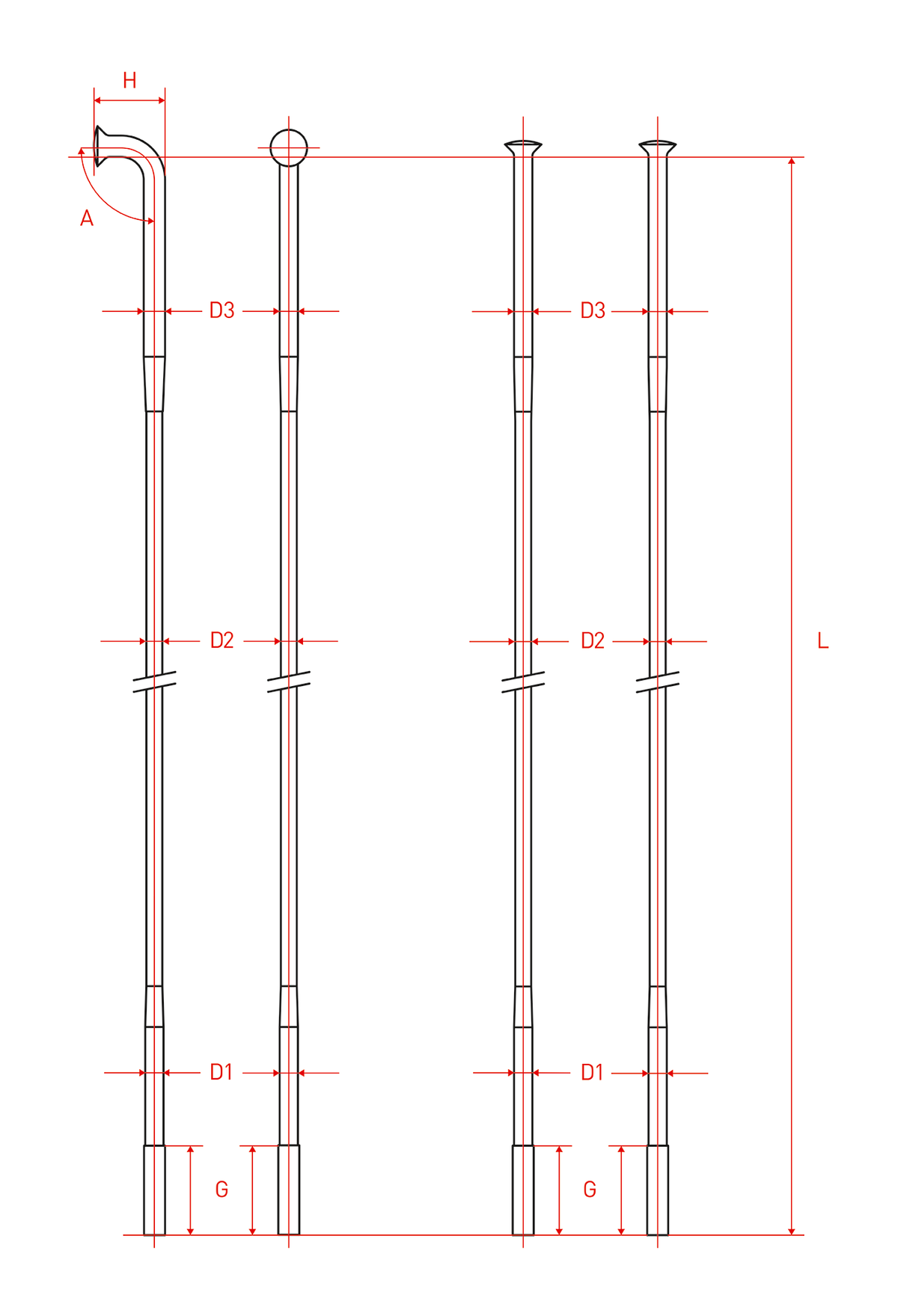 Raggio DT SWISS Champion 2.0 (x100)