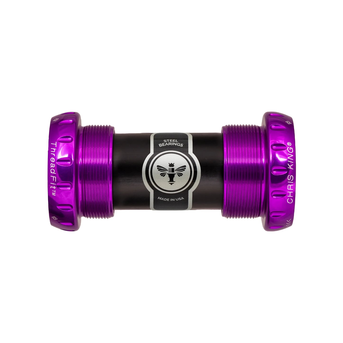 CHRIS KING Guarnitura ThreadFit 24 68/73 mm Purple
