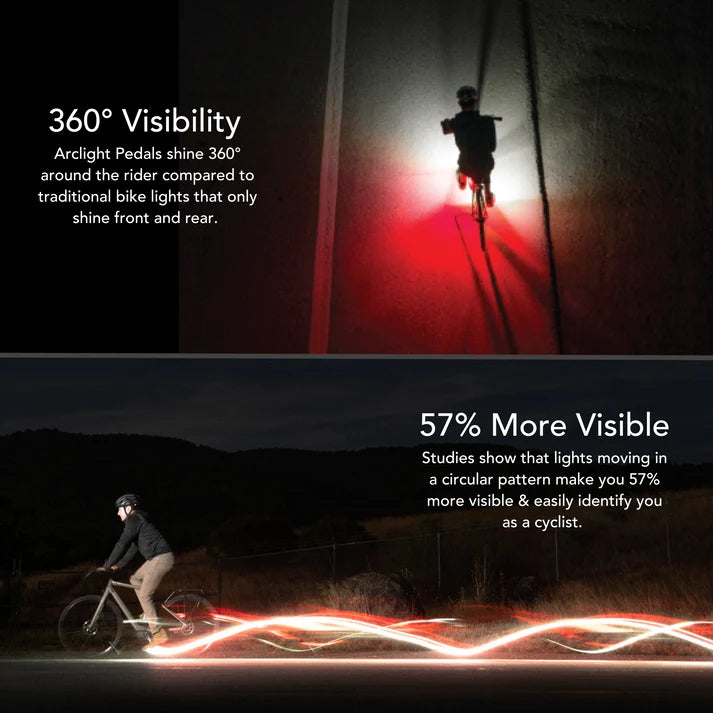 Pedali automatici luminosi REDSHIFT Arclight