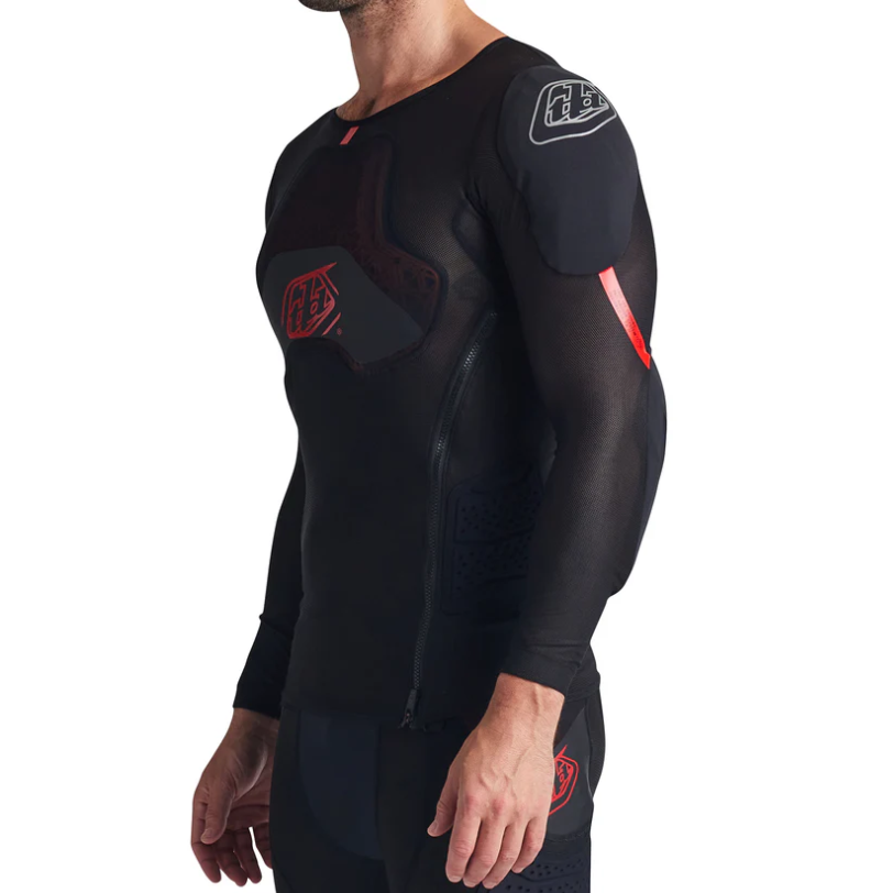 TROY LEE DESIGNS STAGE GHOST D3O Maglietta protettiva a maniche lunghe nera