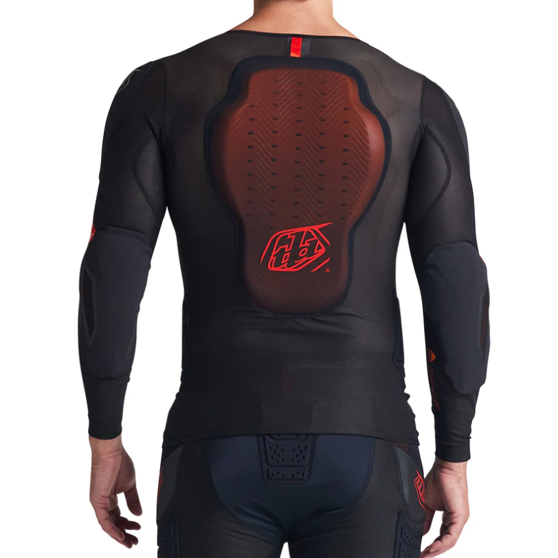 TROY LEE DESIGNS STAGE GHOST D3O Maglietta protettiva a maniche lunghe nera