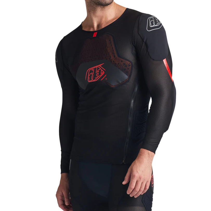 TROY LEE DESIGNS STAGE GHOST D3O Maglietta protettiva a maniche lunghe nera