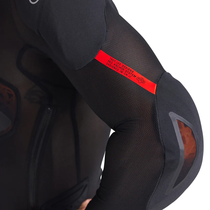 TROY LEE DESIGNS STAGE GHOST D3O Maglietta protettiva a maniche lunghe nera